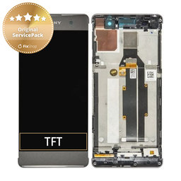 Sony Xperia XA F3111 - LCD Displej + Dotykové Sklo + Rám (Graphite Black) - 78PA3100010, 78PA3100090 Genuine Service Pack