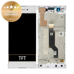 Sony Xperia XA1 G3121 - LCD Displej + Dotykové Sklo + Rám (White) - 78PA9100010, 78PA9100050, 78PA9100090 Genuine Service Pack