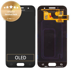 Samsung Galaxy A3 A320F (2017) - Ecran LCD + Ecran Tactile (Ciel Noir) - GH97-19732A, GH97-19753A Genuine Service Pack