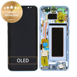 Samsung Galaxy S8 G950F - Écran LCD + Ecran Tactile + Cadre (Bleu Corail) - GH97-20457D, GH97-20473D, GH97-20458D, GH97-20629D Genuine Service Pack