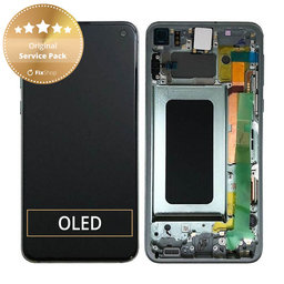 Samsung Galaxy S10e G970F - Écran LCD + Ecran Tactile + Cadre (Vert Prisme) - GH82-18852E, GH82-18836E Genuine Service Pack