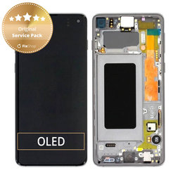 Samsung Galaxy S10 G973F - Écran LCD + Ecran Tactile + Cadre (Noir Prisme) - GH82-18850A, GH82-18835A, GH82-18860A Genuine Service Pack