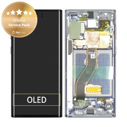 Samsung Galaxy Note 10 - Écran LCD + Écran tactile + Cadre (Aura Glow) - GH82-20817C, GH82-20818C Genuine Service Pack