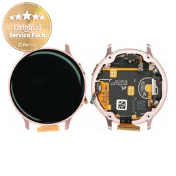 Samsung Galaxy Watch Active 2 44 mm - LCD Displej + Dotykové Sklo + Rám (Pink Gold) - GH82-21125B Genuine Service Pack