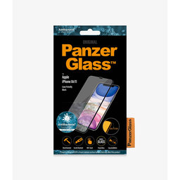 PanzerGlass - Étui en verre trempé Friendly AB pour iPhone XR & 11, noir