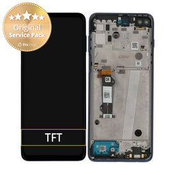 Motorola Moto G 5G Plus XT2075 - LCD Displej + Dotykové Sklo + Rám (Surfing Blue) - 5D68C16996 Genuine Service Pack