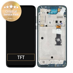 Motorola Moto G8 Power - LCD Displej + Dotykové Sklo + Rám (Capri Blue) - 5D68C16143 Genuine Service Pack