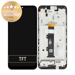 Motorola Moto G30 XT2129 - Écran LCD + Écran Tactile + Cadre (Noir Phantom) - 5D68C18187 Genuine Service Pack