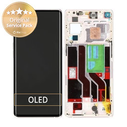 Oppo Find X3 Neo - Écran LCD + Écran Tactile + Cadre (Argent Galactique) - 4906178 Genuine Service Pack