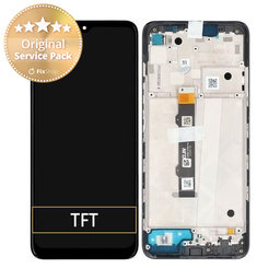 Motorola Moto G50 XT2137 - LCD Displej + Dotykové Sklo + Rám (Steel Grey) - 5D68C18403 Genuine Service Pack