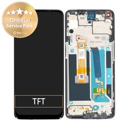 OnePlus Nord N10 5G - Écran LCD + Écran tactile + Cadre (Midnight Ice) - 2011100239 Genuine Service Pack