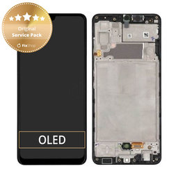 Samsung Galaxy A32 A325F - Écran LCD + Écran tactile + Cadre (Noir génial) - GH82-25566A, GH82-25579A Genuine Service Pack