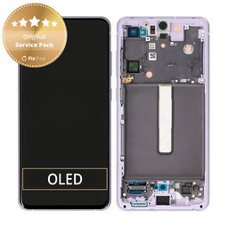 Samsung Galaxy S21 FE G990B - Écran LCD + Ecran Tactile + Cadre (Violet) - GH82-26414D, GH82-26420D, GH82-26590D Genuine Service Pack