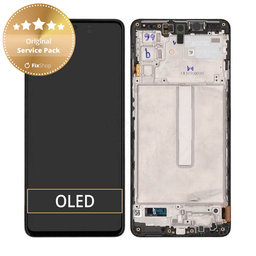 Samsung Galaxy M52 5G M526B - Écran LCD + Ecran Tactile + Cadre (Noir) - GH82-27091A, GH82-27094A Genuine Service Pack