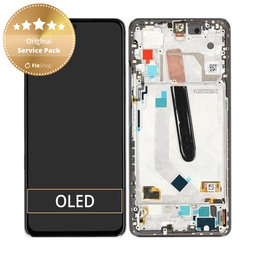 Xiaomi Mi 11i - Écran LCD + Écran tactile + Cadre (Blanc givré) - 5600050K1100 Genuine Service Pack