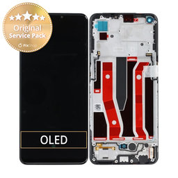 Oppo A94 5G CPH2211 - LCD Displej + Dotykové Sklo + Rám (Black) - O-4907425 Genuine Service Pack