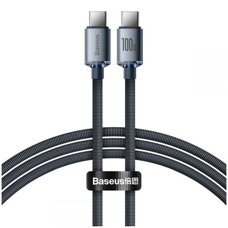 Baseus - Câble USB-C / USB-C (1,2 m), noir