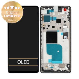 Motorola Edge 30 Pro XT2201 - Écran LCD + Écran Tactile + Cadre (Noir) - 5D68C20263, 5D68C20276 Genuine Service Pack