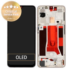 Oppo Find X2 Lite - LCD Displej + Dotykové Sklo + Rám (Pearl White) - 4903623 Genuine Service Pack