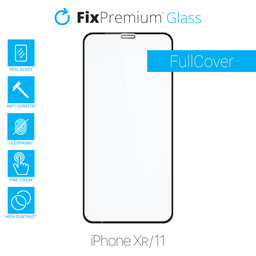 FixPremium FullCover Glass - Verre trempé pour iPhone XR et 11