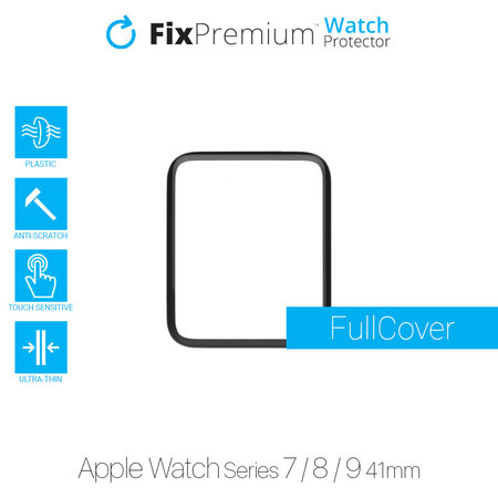 FixPremium Protecteur de montre - Plexiglas pour Apple Watch 7 & 8 (41 mm)