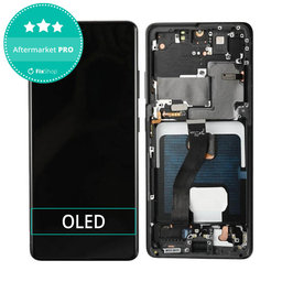 Samsung Galaxy S21 Ultra G998B - Écran LCD + Écran tactile + Cadre (Noir Phantom) OLED