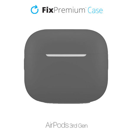 FixPremium - Étui en silicone pour AirPods 3, gris sidéral