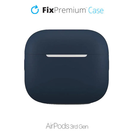 FixPremium - Étui en silicone pour AirPods 3, bleu