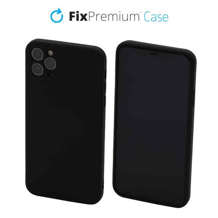 FixPremium - Coque en silicone pour iPhone 11 Pro Max, noir