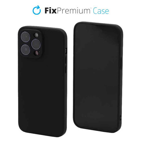 FixPremium - Coque en silicone pour iPhone 13 Pro Max, noir