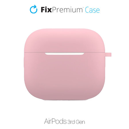 FixPremium - Étui en silicone pour AirPods 3, rose