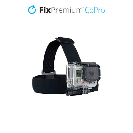 FixPremium - Support de tête pour GoPro, noir