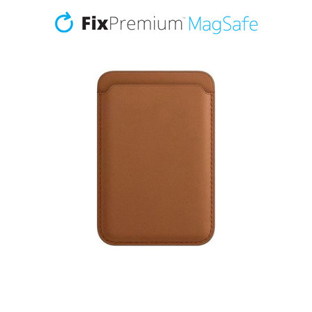 FixPremium - Portefeuille MagSafe, marron