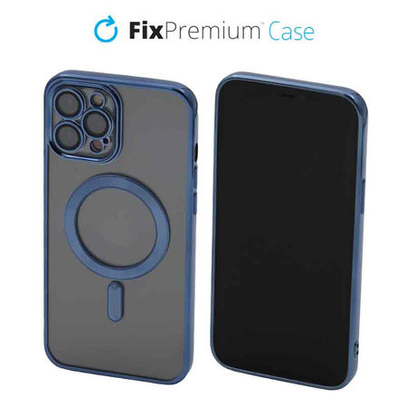 FixPremium - Coque Crystal s MagSafe pour iPhone 12 Pro Max, bleu