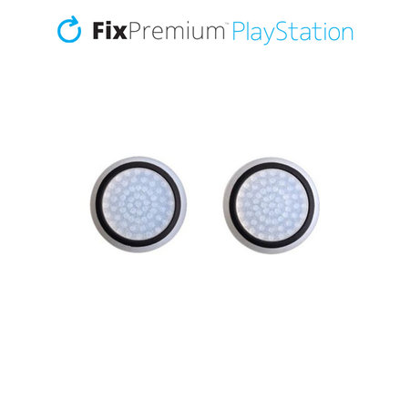 FixPremium - Capuchons de poignée pour manette PS4/PS5 - Set 2pcs, noir transparent