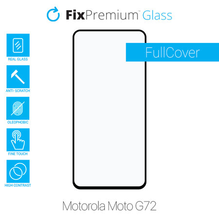 FixPremium FullCover Glass - Verre Trempé pour Motorola Moto G72