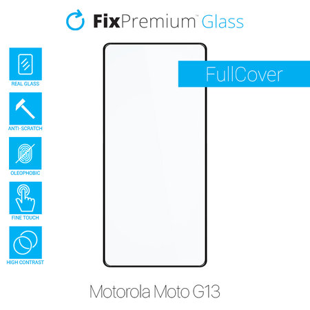 FixPremium FullCover Glass - Verre Trempé pour Motorola Moto G13