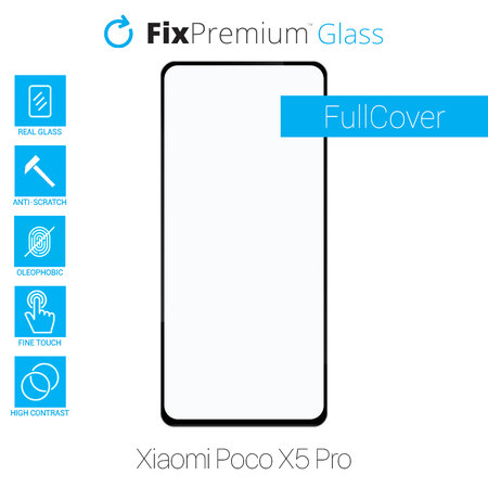 FixPremium FullCover Glass - Verre trempé pour Poco X5 Pro