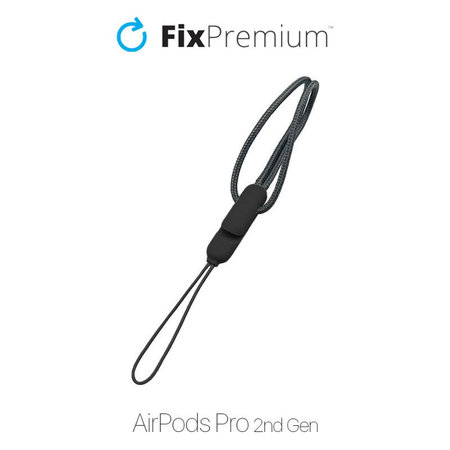 FixPremium - Sangle pour AirPods Pro 2, noir