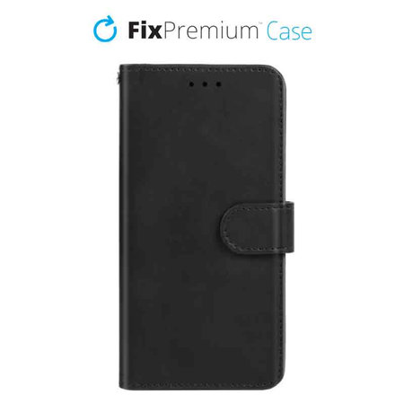 FixPremium - Étui portefeuille pour iPhone 11, noir