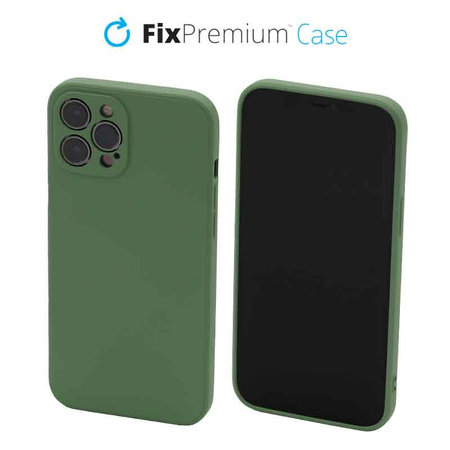 FixPremium - Coque en caoutchouc pour iPhone 12 Pro Max, vert