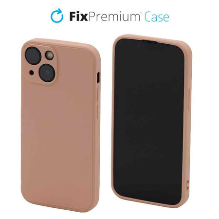 FixPremium - Coque en caoutchouc pour iPhone 13 mini, orange