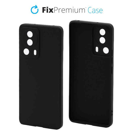 FixPremium - Étui en caoutchouc pour Xiaomi 13 Lite, noir