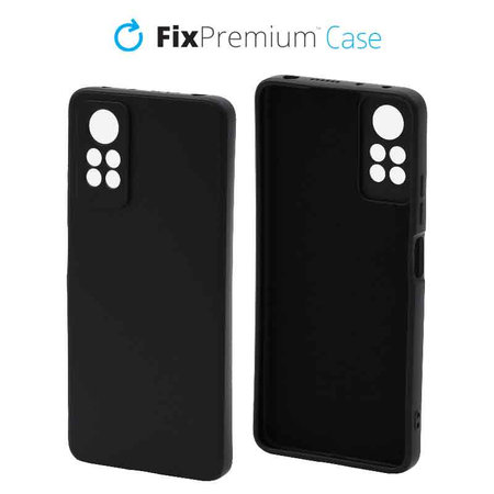 FixPremium - Étui en caoutchouc pour Xiaomi Redmi Note 12 Pro, noir