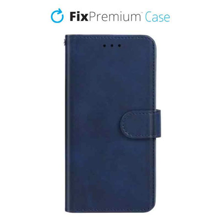 FixPremium - Étui portefeuille pour iPhone 13 mini, bleu