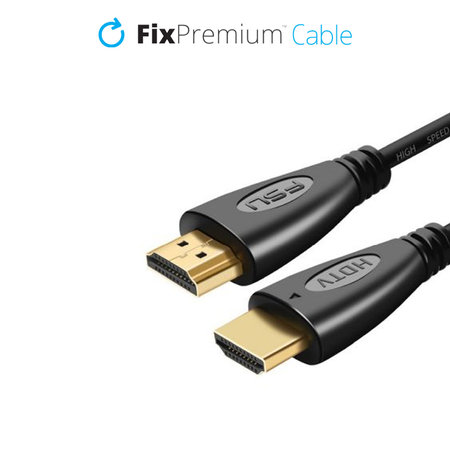 FixPremium - Câble HDMI / HDMI, HDMI 2.0 (1m), noir