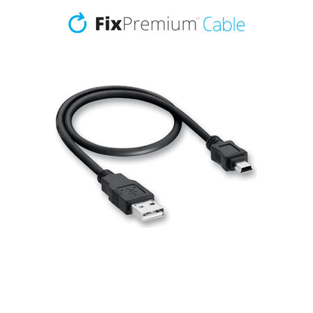 FixPremium - Câble Mini-USB / USB (1m), noir