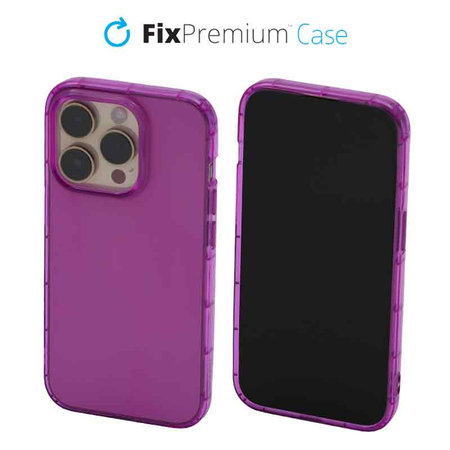 FixPremium - Coque transparente pour iPhone 14 Pro, violette