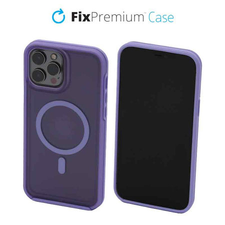 FixPremium - Coque transparente sMagSafe pour iPhone 14 Pro Max, violette