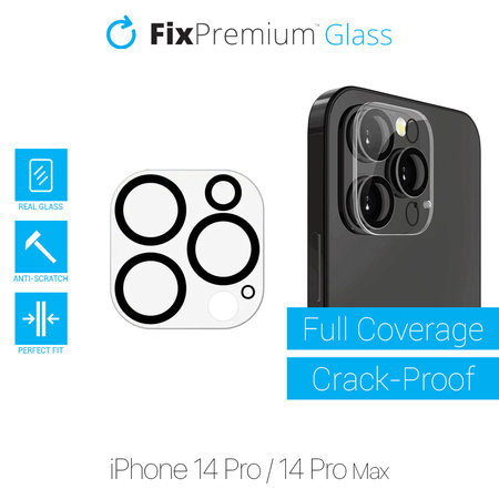 FixPremium Glass - Protecteur d'objectif de caméra arrière pour iPhone 14 Pro et 14 Pro Max